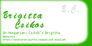 brigitta csikos business card