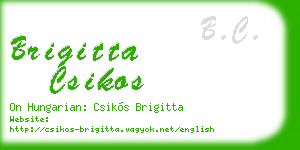 brigitta csikos business card